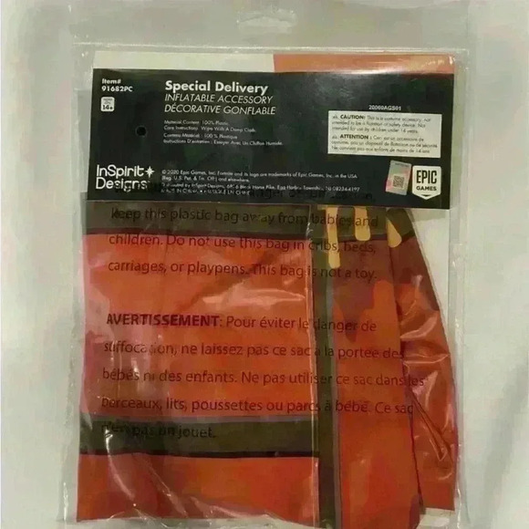 Brand new, sealed Inflatable Fortnite Special Delivery  Backpack Kids or Adults - Picture 2 of 2